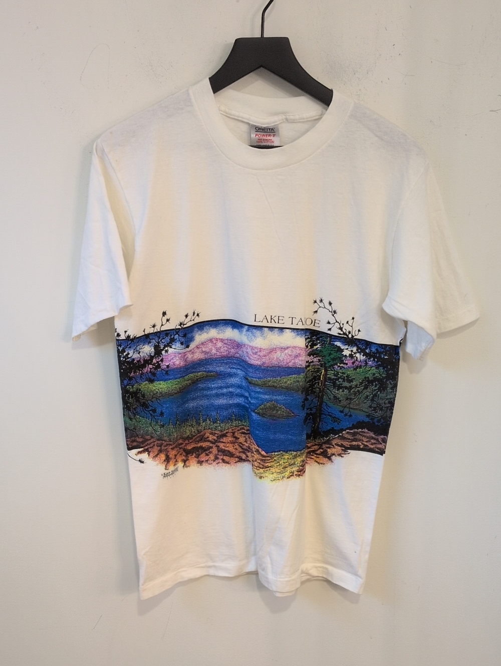 VTG San Segal Lake Tahoe Graphic T Shirt Large